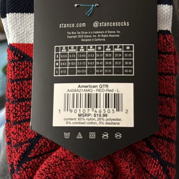 STANCE MEN’S PERFORMANCE SPORT MID CUSHION FEEL 360 w/INFIKNIT SIZE L AMERICAN - Picture 5 of 5